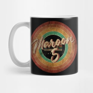 Maroon 5 Vintage Circle Art Mug